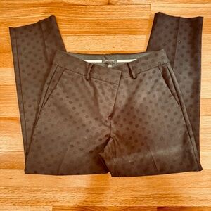 ⚫️Ann Taylor ⚫️Black polka dot Textured Women’s Trousers ⚫️